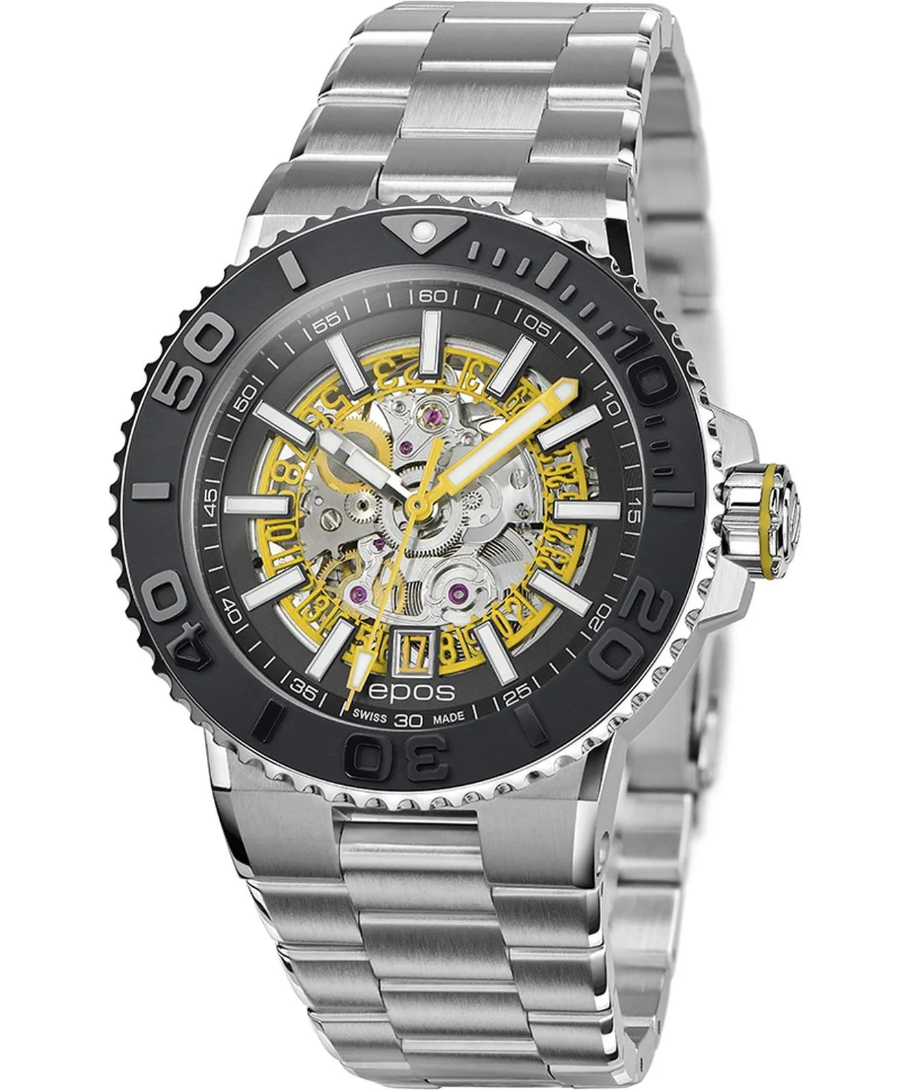 Orologio da Uomo Epos Sportive Diver Skeleton Automatic 3441.135.20.15.30