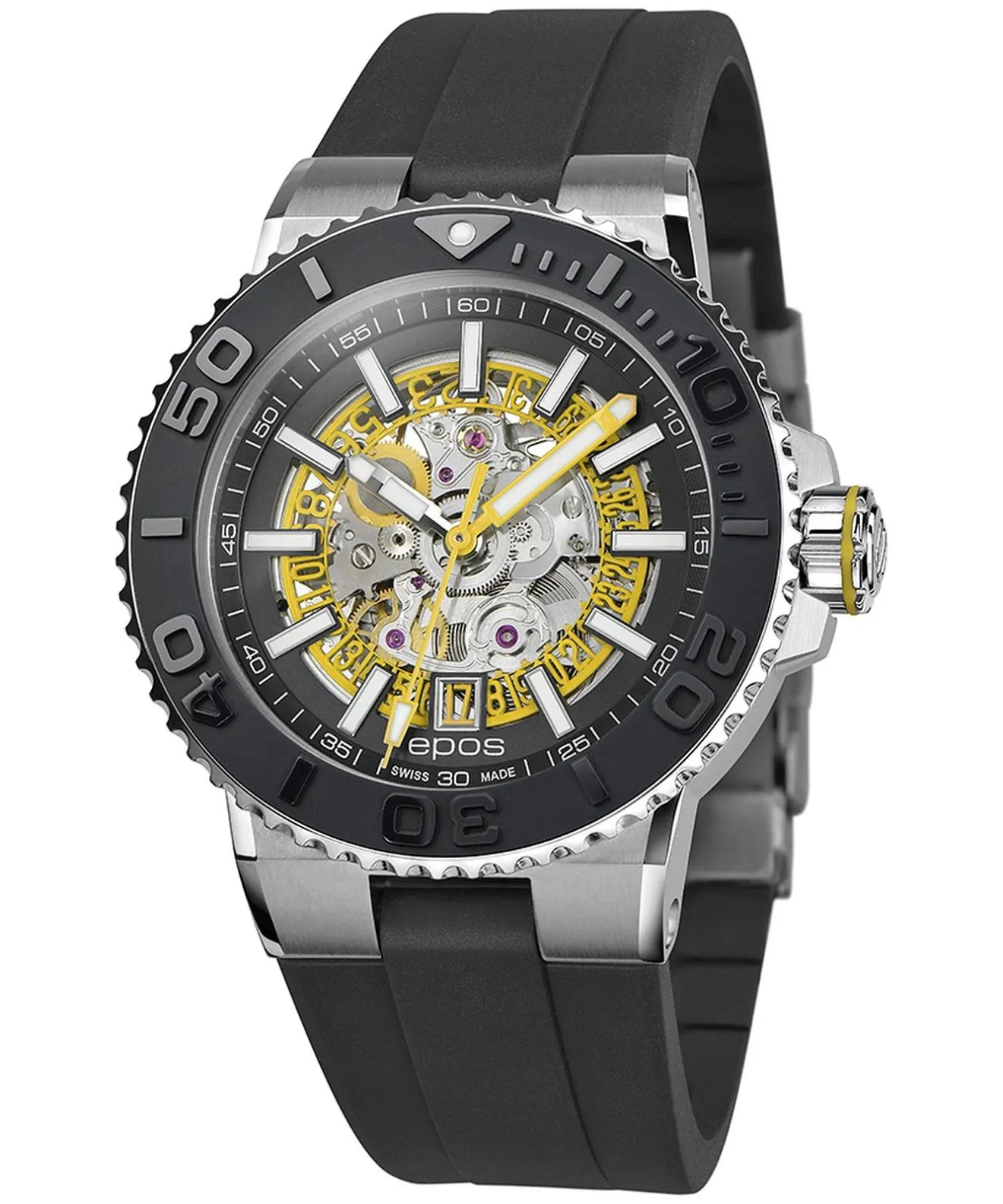 Orologio da Uomo Epos Sportive Diver Skeleton Automatic 3441.135.20.15.55