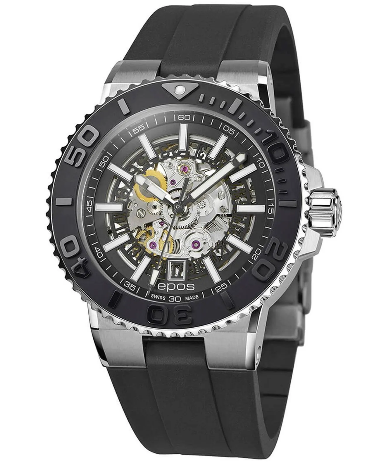 Orologio da Uomo Epos Sportive Diver Skeleton Automatic 3441.135.25.15.55