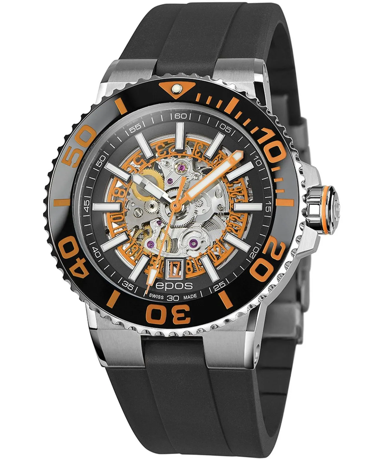 Orologio da Uomo Epos Sportive Diver Skeleton Automatic 3441.135.99.15.55