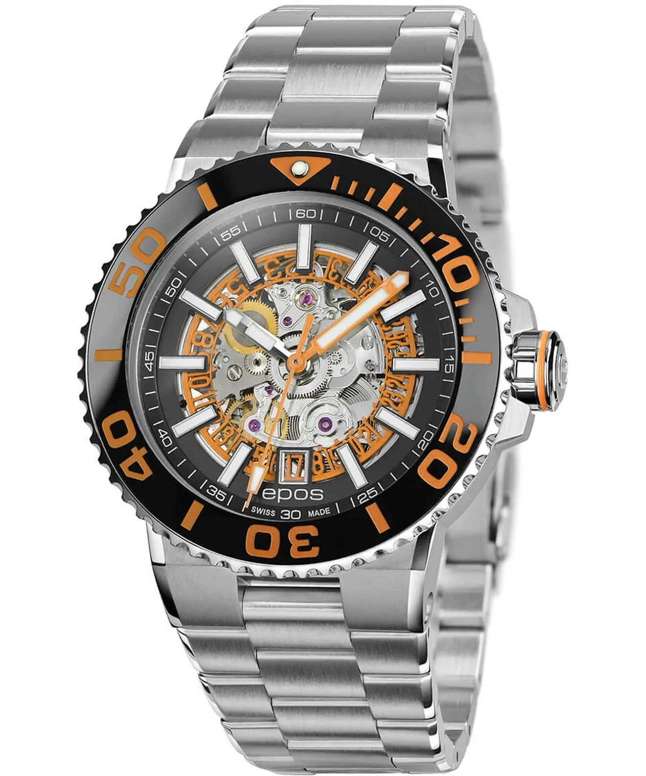 Orologio da Uomo Epos Sportive Diver Skeleton Automatic 3441.135.99.15.30