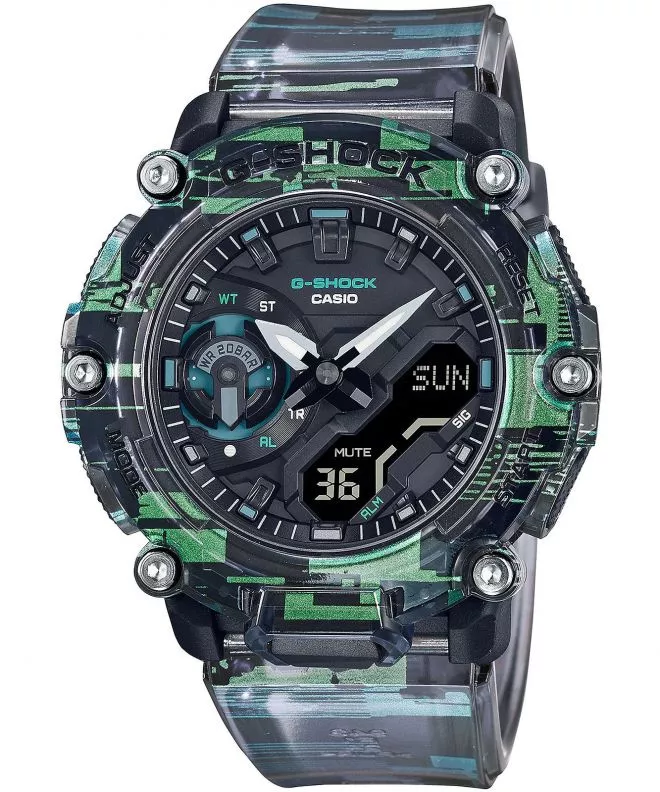 Orologio da Uomo Casio G-Shock Digital Glitch Carbon Core Guard GA-2200NN-1AER