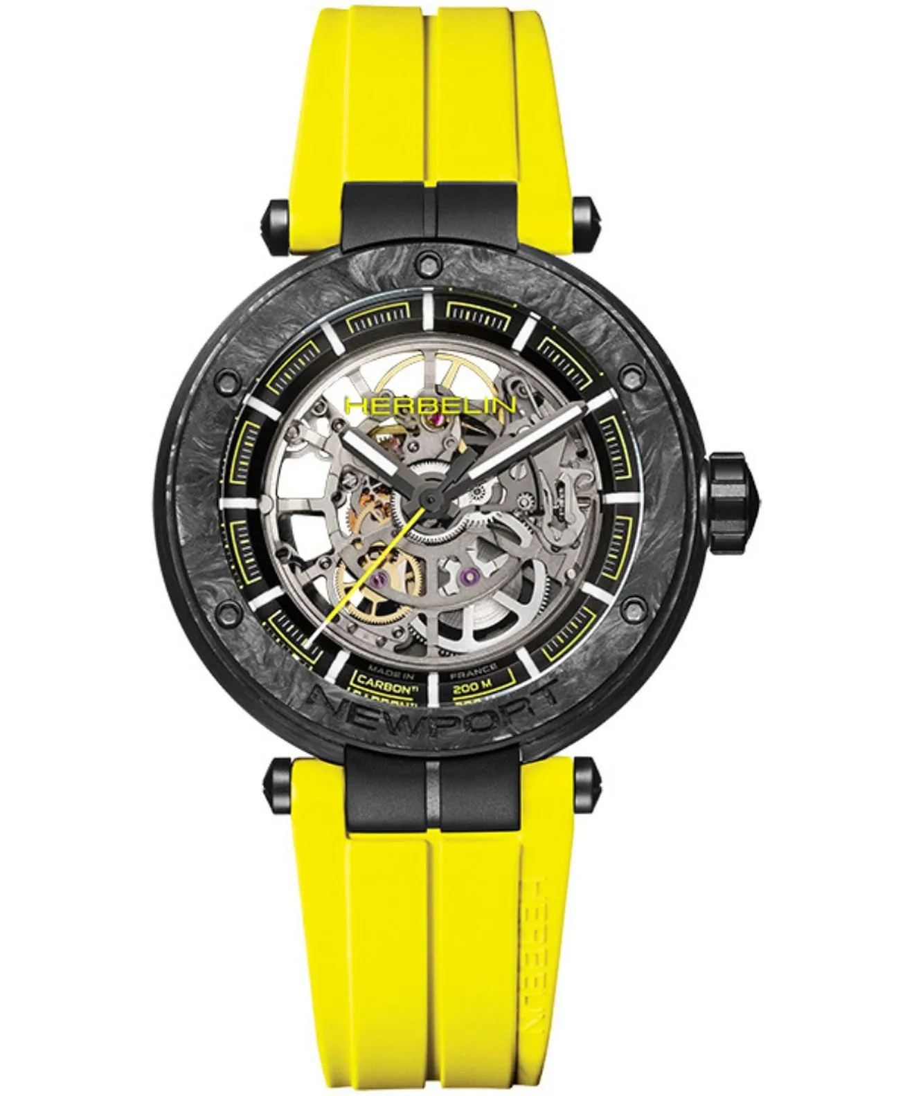 Orologio da Uomo Herbelin Newport Carbon Skeleton Titanium Automatic Limited Edition 1888SQCTN14CY