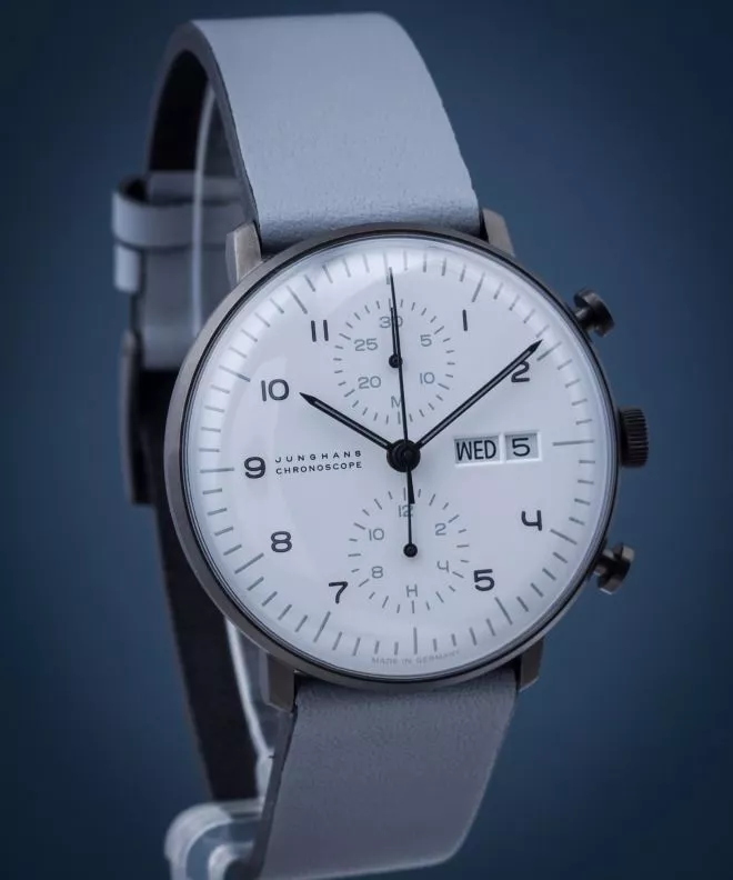 Orologio da Uomo Junghans max bill Black and White Automatic Chronograph 027/4008.05