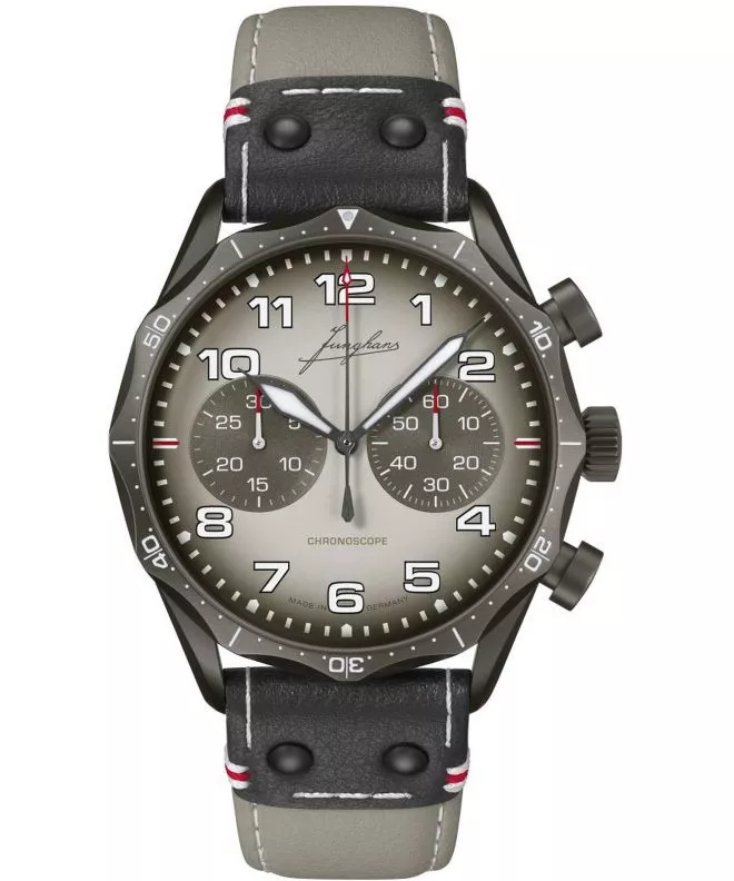 Orologio da Uomo Junghans Meister Pilot Chronoscope Desert 027/3398.00