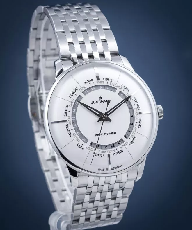 Orologio da Uomo Junghans Meister Worldtimer 027/3011.46
