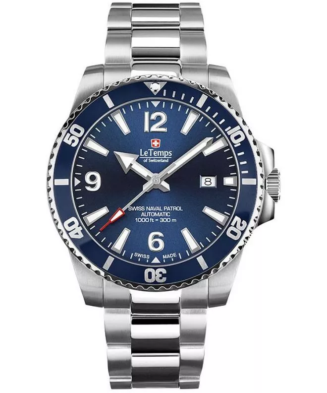 Orologio da Uomo Le Temps Swiss Naval Patrol Automatic LT1045.03BS01