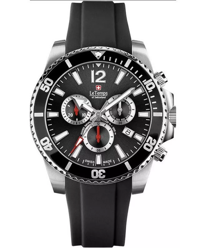Orologio da Uomo Le Temps Swiss Naval Patrol Chronograph LT1044.01BR01