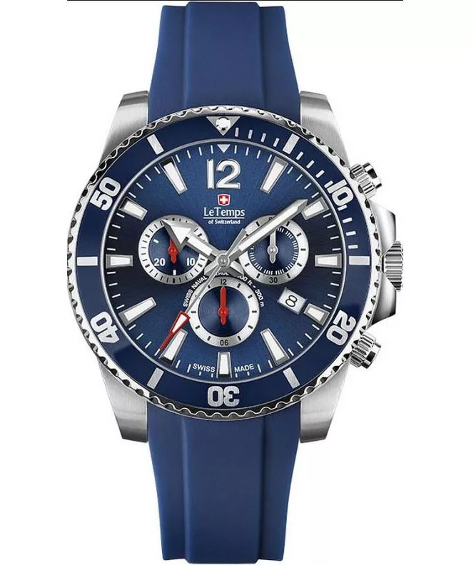 Orologio da Uomo Le Temps Swiss Naval Patrol Chronograph LT1044.03BR03