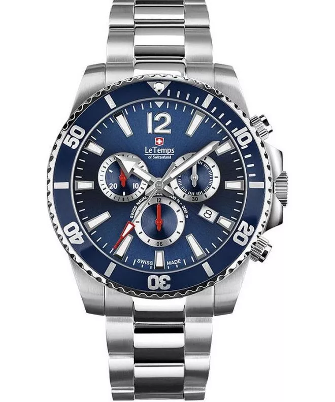 Orologio da Uomo Le Temps Swiss Naval Patrol Chronograph LT1044.03BS01