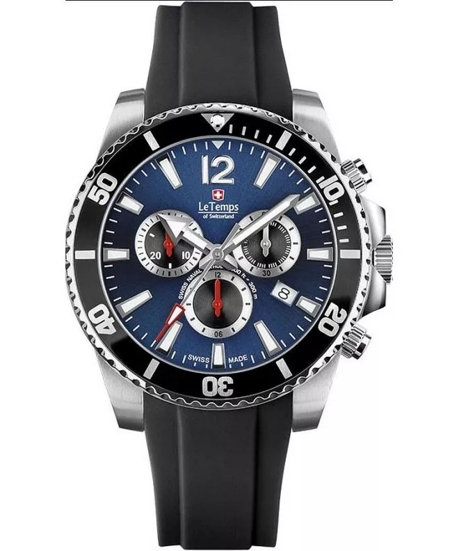 Orologio da Uomo Le Temps Swiss Naval Patrol Chronograph LT1044.13BR01