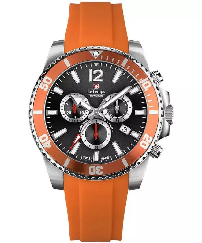 Orologio da Uomo Le Temps Swiss Naval Patrol Chronograph LT1044.14BR05