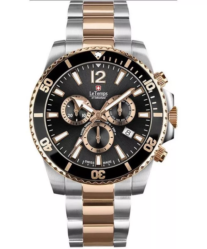 Orologio da Uomo Le Temps Swiss Naval Patrol Chronograph LT1044.45BT02