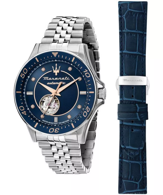 Orologio da Uomo Maserati Sfida Open Heart Automatic SET R8823140013
