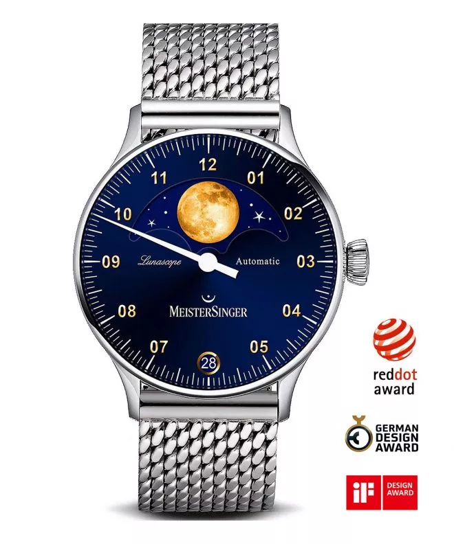 Orologio da Uomo Meistersinger Lunascope Automatic LS908G_MIL20-1