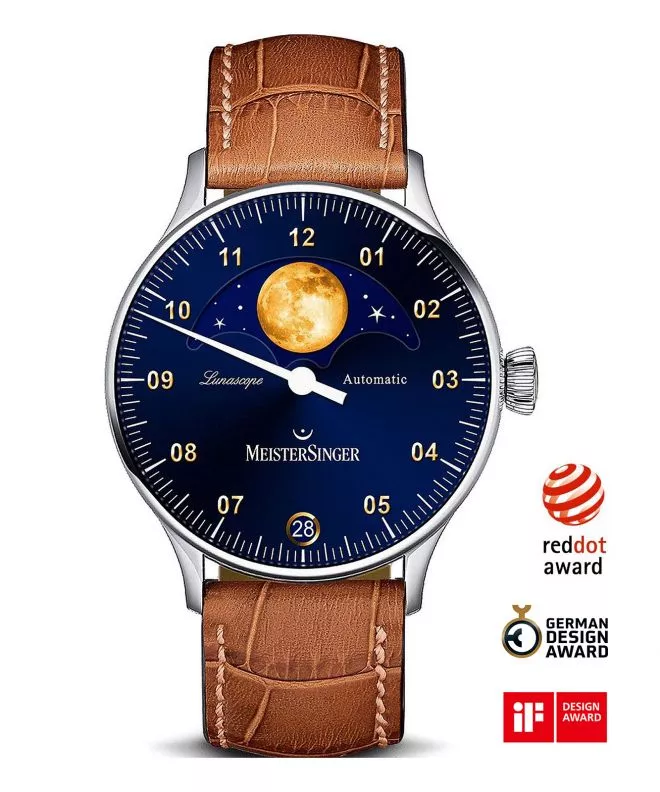 Orologio da Uomo Meistersinger Lunascope Automatic LS908G_SG03-1