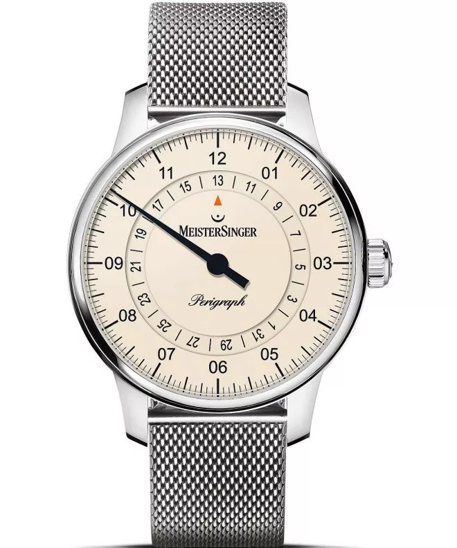 Orologio da Uomo Meistersinger Perigraph - 38mm Ivory BM1103_MLN18