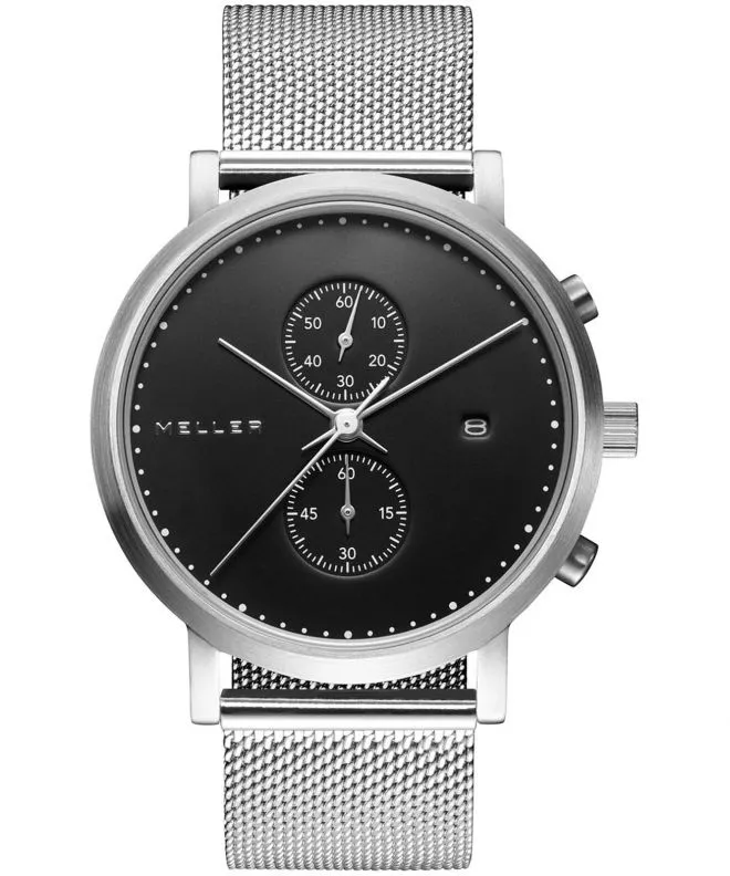 Orologio da Uomo Meller Makonnen Black Silver Chronograph 4PN-2SILVER