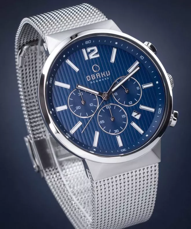 Orologio da Uomo Obaku Storm Chronograph V180GCCLMC