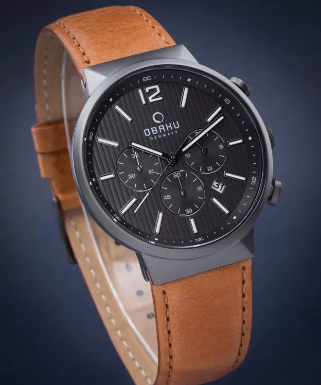 Orologio da Uomo Obaku Storm Chronograph V180GCUURZ