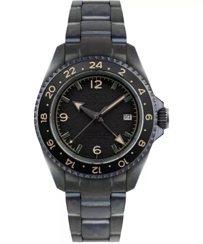 Orologio da Uomo Out of Order Black Trecento Swiss Automatic GMT OOO.001-24.NE