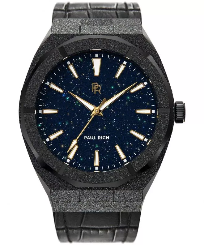 Orologio da Uomo PAUL RICH Frosted Star Dust Black Leather 42 659436593701