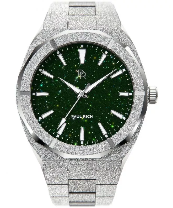Orologio da Uomo PAUL RICH Frosted Star Dust Green Silver 655469192355