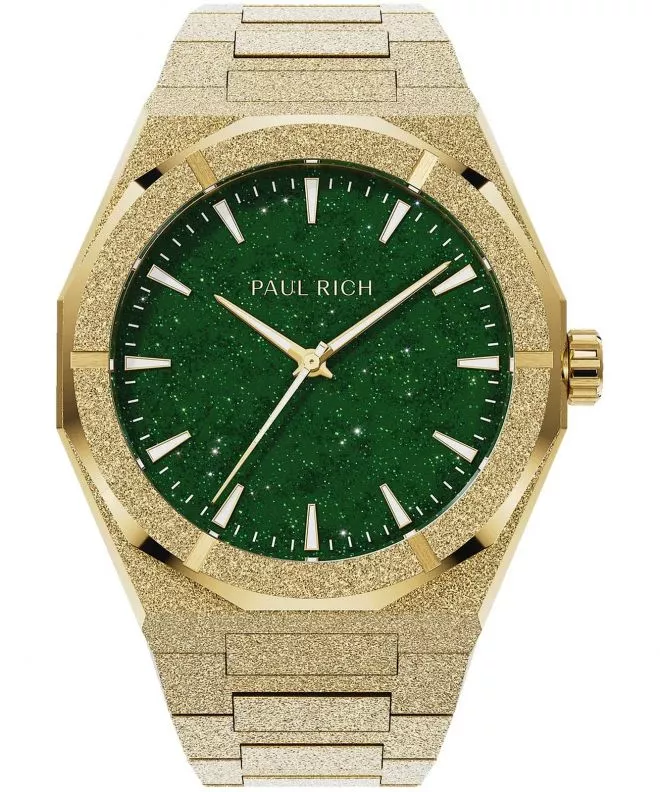 Orologio da Uomo PAUL RICH Frosted Star Dust II Gold Green 766236337081