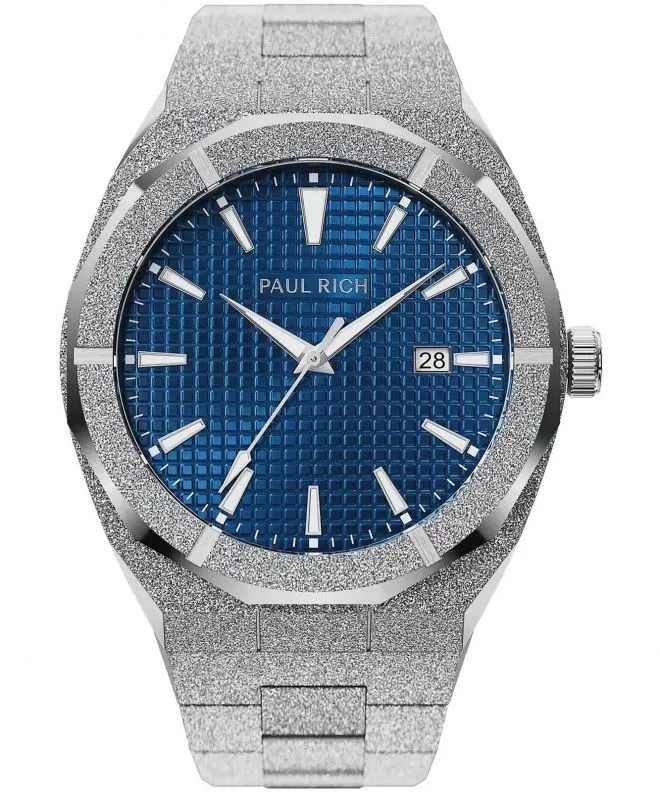 Orologio da Uomo PAUL RICH Frosted Star Dust Indigo Waffle Silver 744553190626