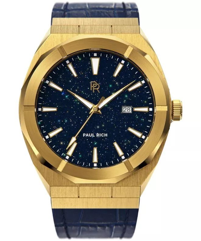 Orologio da Uomo PAUL RICH Star Dust Gold Leather 45 Auto 759126664237