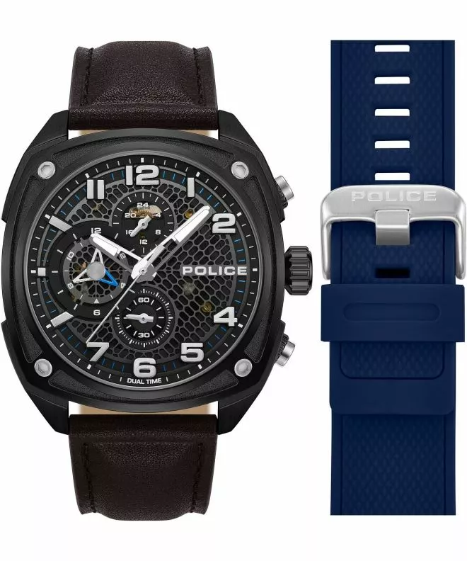 Orologio da Uomo Police Portland Dual Time SET PEWGF00814X2