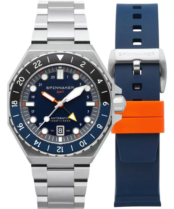 Orologio da Uomo Spinnaker Dumas GMT Automatic Navy Black Limited Edition SP-5119-22