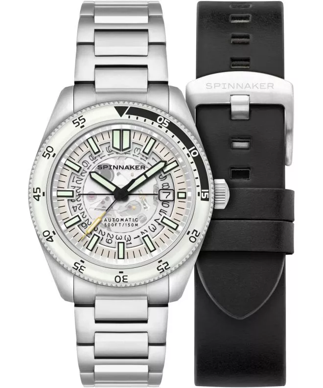 Orologio da Uomo Spinnaker Fleuss Skeleton Automatic Severn Edition SET Brilliant White SP-5118-33