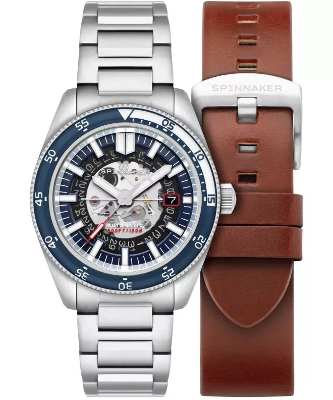 Orologio da Uomo Spinnaker Fleuss Skeleton Automatic Severn Edition SET Moonlight Blue SP-5118-22