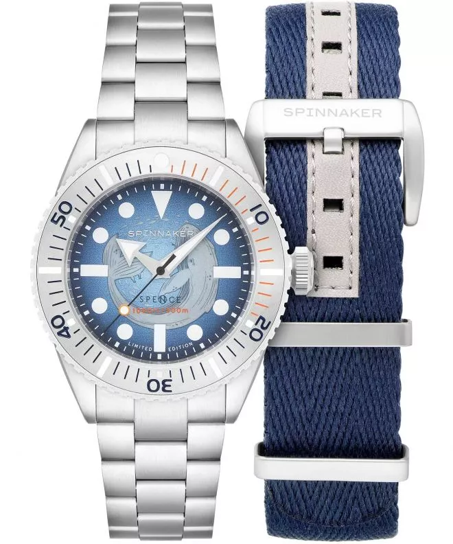 Orologio da Uomo Spinnaker Spence 300 Whale Blue MCS Limited Edition SET SP-5124-11