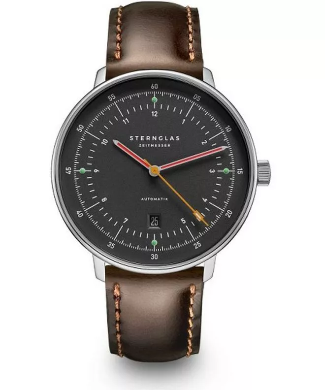 Orologio da Uomo Sternglas Hamburg Neugraphit Automatic S02-HH39-BR03
