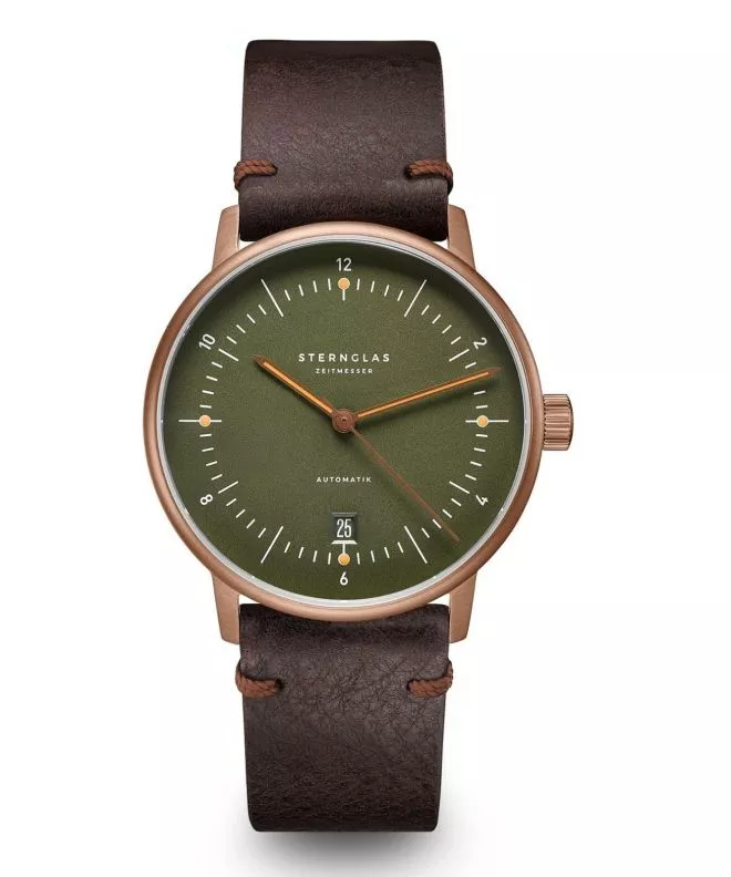 Orologio da Uomo Sternglas Naos Automatik dunkelgrün bronze S02-NA35-VI17