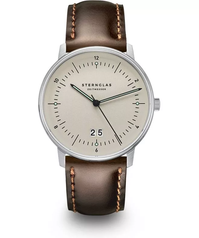 Orologio da Uomo Sternglas Naos Big Date Alabaster S01-NAG26-BR03