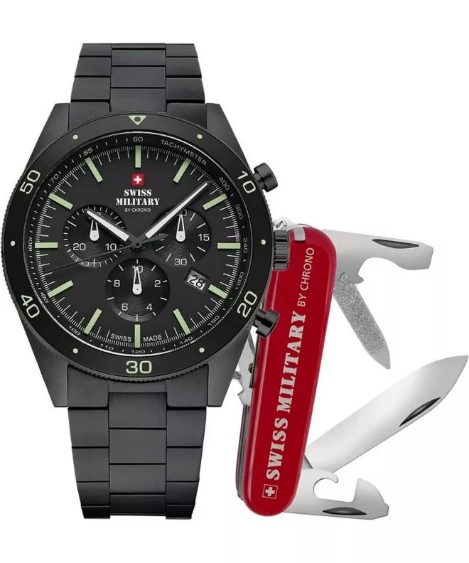 Orologio da Uomo Swiss Military by Chrono Chronograph SET SM34079.03