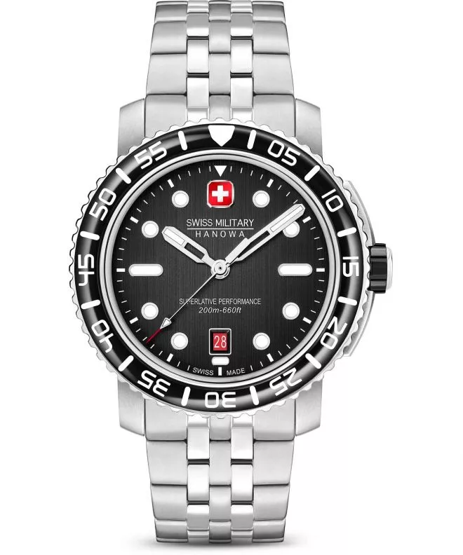 Orologio da Uomo Swiss Military Hanowa Black Marlin SMWGH0001702
