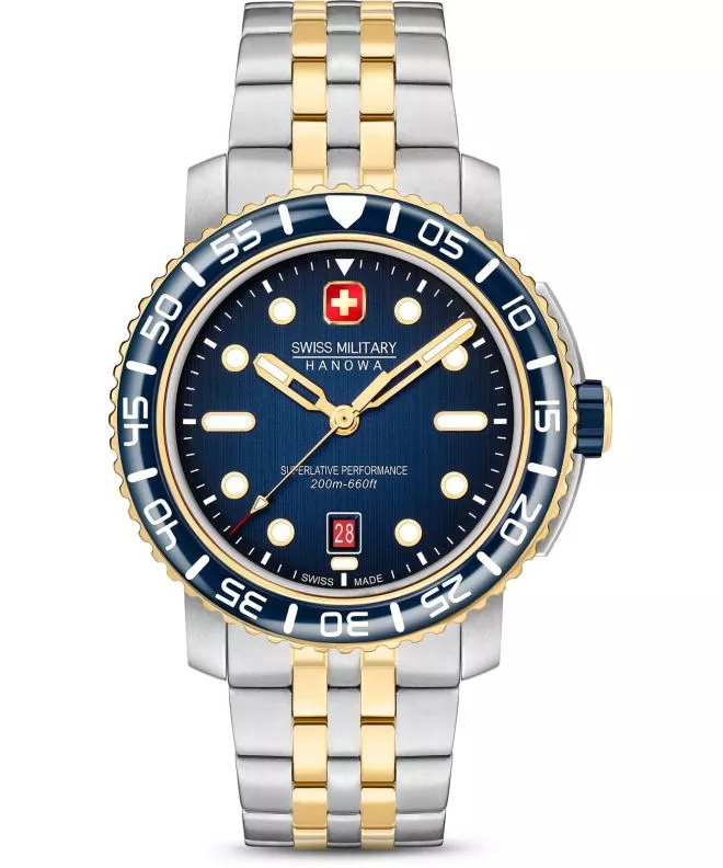 Orologio da Uomo Swiss Military Hanowa Black Marlin SMWGH0001760