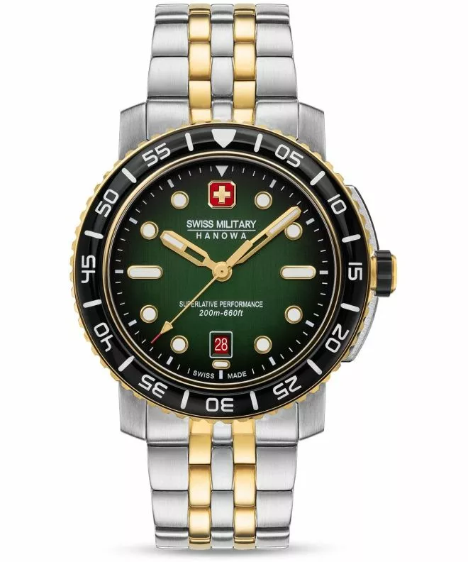Orologio da Uomo Swiss Military Hanowa Black Marlin SMWGH0001761