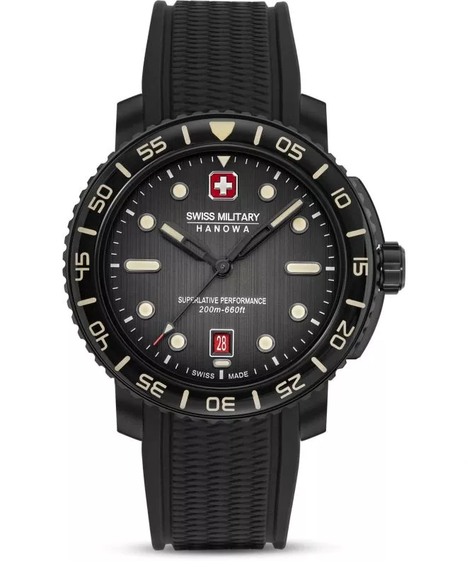 Orologio da Uomo Swiss Military Hanowa Black Marlin SMWGN0001730