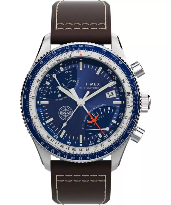 Orologio da Uomo Timex Timex Fly Back Chronograph x Pan Am® 43mm TW2W97200