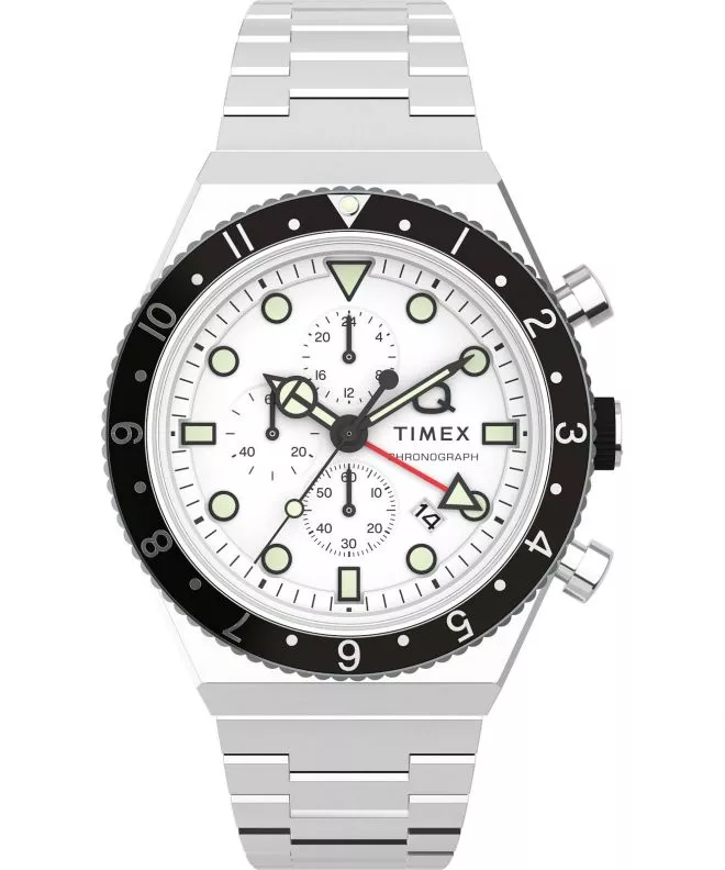 Orologio da Uomo Timex Q Three Time Zone Chronograph TW2V69900