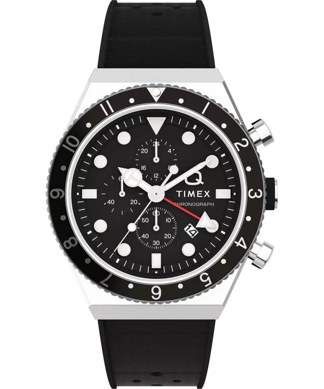 Orologio da Uomo Timex Timex Q Three Time Zone Chronograph TW2V70000