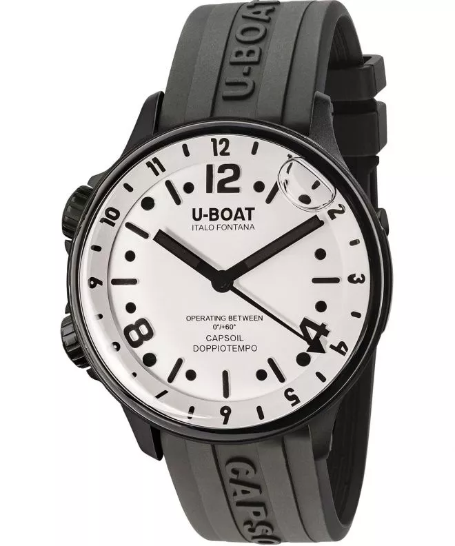 Orologio da Uomo U-Boat Capsoil Doppiotempo 45mm DLC Black 8889/B