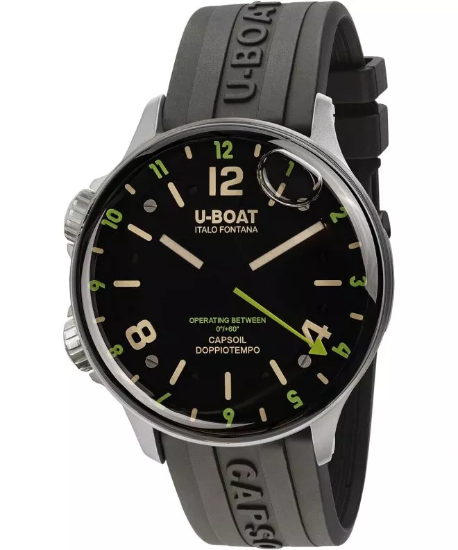 Orologio da Uomo U-Boat Capsoil Doppiotempo 45mm SS Green Rehaut 8838/B