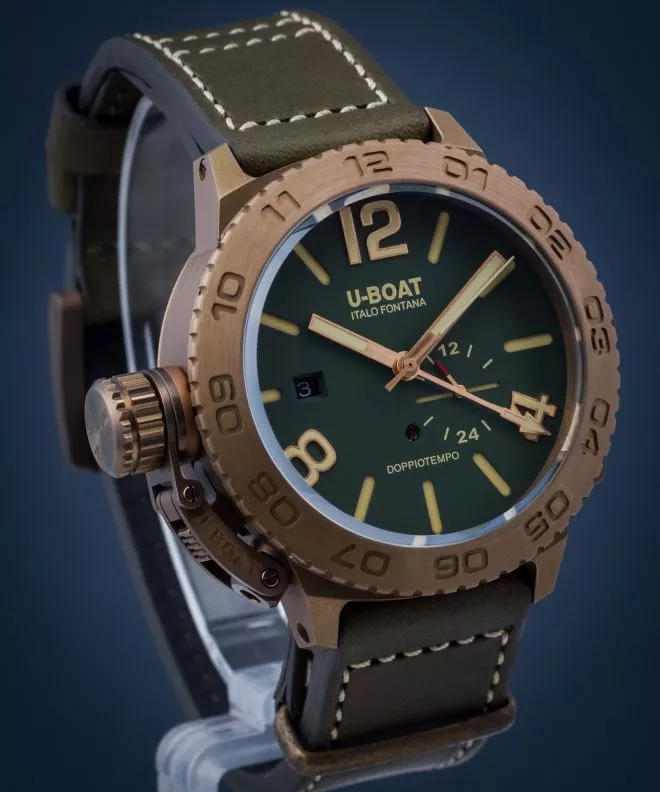 Orologio da Uomo U-Boat Doppiotempo Bronzo GR 9088