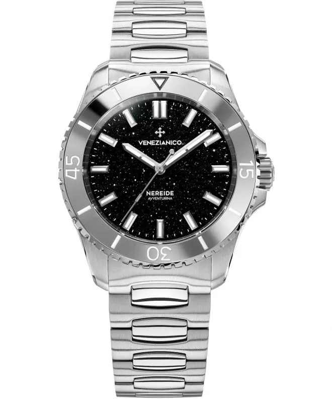 Orologio da Uomo Venezianico Nereide 39 Avventurina Nera Automatic 3121550C